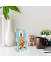 Car Desk/Table Top Lahiri Mahasaya Acrylic L-Style Photo Stand - 2.5x3.5 Inches, Compact And Stylish Spiritual Display (F6687)