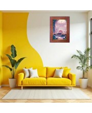 Swami Ramkrishna Paramhans Photo Frame 13X17 Inch Religious Wall & Table Decor Frame | Swami Ramkrishna Paramhans Spiritual Photo Frame For Home, Temple & Office | Decorative Hindu God & Goddess F