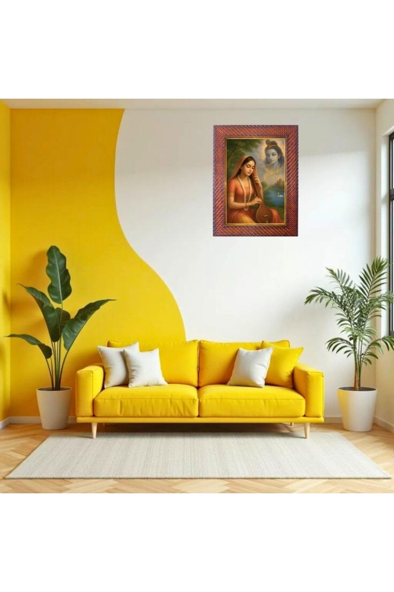 Saint Tulsidas Photo Frame 15X19 Inch Religious Wall & Table Decor Frame | Saint Tulsidas Spiritual Photo Frame For Home, Temple & Office | Decorative Hindu God & Goddess Frame (Pack Of 1) (F18412