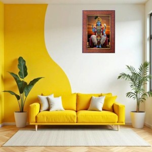 Lord Surya Dev Photo Frame 17X21 Inch Religious Wall & Table Decor Frame | Lord Surya Dev Spiritual Photo Frame For Home, Temple & Office | Decorative Hindu God & Goddess Frame (Pack Of 1) (F18112