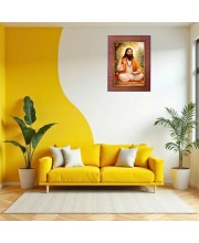 Paramahansa Yogananda Photo Frame 17X21 Inch Religious Wall & Table Decor Frame | Paramahansa Yogananda Spiritual Photo Frame For Home, Temple & Office (F18280X17X21)