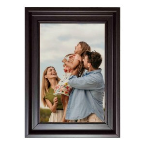 HiTechMart Dark Brown Polystyrene Frame 11x15inch Decorative Photo Frame, Wall Mount Display for Personal Photo, Gift, Family Photo