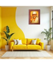 Swami Chinmayananda Saraswati Photo Frame 13X17 Inch Religious Wall & Table Decor Frame | Swami Chinmayananda Saraswati Spiritual Photo Frame For Home, Temple & Office (F18293X13X17)