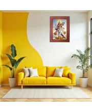 Mata Paravti Lord Ganesha Photo Frame 15X19 Inch Religious Wall & Table Decor Frame | Mata Paravti Lord Ganesha Spiritual Photo Frame For Home, Temple & Office (F18140X15X19)