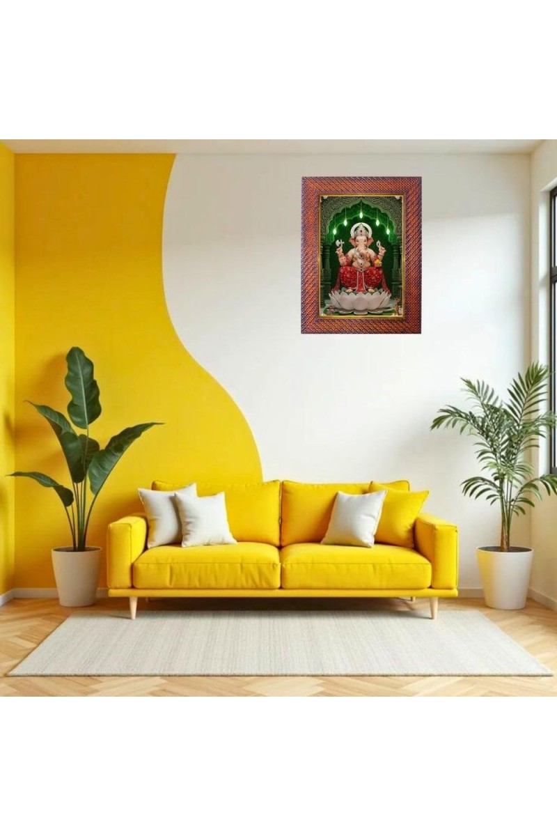 Radha Krishna Photo Frame Religious Wall & Table Decor Frame | Radha Krishna Spiritual Photo Frame For Home, Temple & Office | Decorative Hindu God & Goddess Frame (Pack Of 1) (F18065)