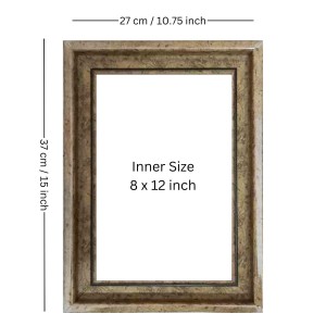 HiTechMart 11x15 inch Single Picture Frame Polystyrene Photo Frame with Acrylic Glass Front for 8x12inch Photos Wall Mount Display Perfect for Family Photos or Gifting