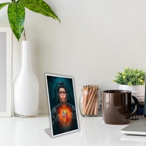 Car Desk/Table Top Jai Bajrang Bali Acrylic L-Style Photo Stand - 2.5x3.5 Inches, Compact And Stylish Spiritual Display (F6665) Car Desk/Table Top Jai Bajrang Bali Acrylic L-Style Photo Stand - 2.5x3.5 Inches, Compact And Stylish Spiritual Display (F6665)