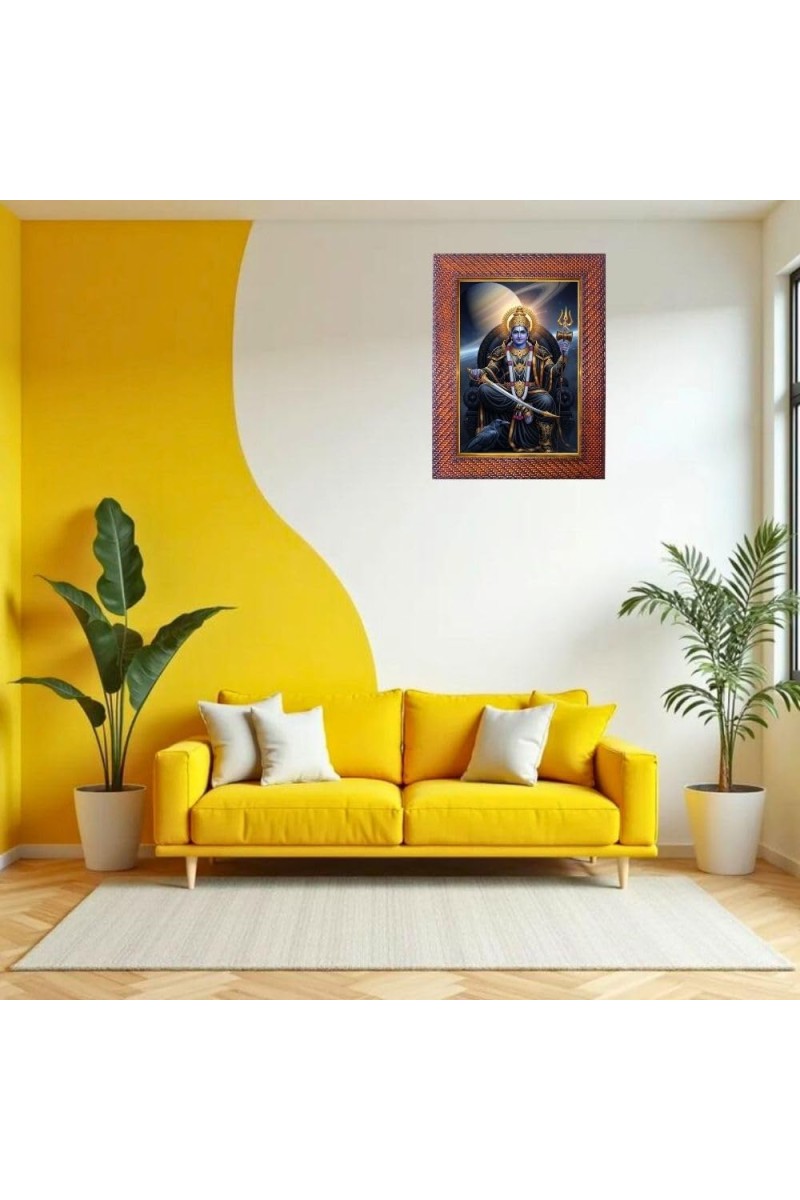 Lord Vishnu Kurma Photo Frame 19X23 Inch Religious Wall & Table Decor Frame | Lord Vishnu Kurma Spiritual Photo Frame For Home, Temple & Office | Decorative Hindu God & Goddess Frame (Pack Of 1) (