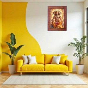 Mata Ganga Photo Frame 17X21 Inch Religious Wall & Table Decor Frame | Mata Ganga Spiritual Photo Frame For Home, Temple & Office (F18227X17X21)