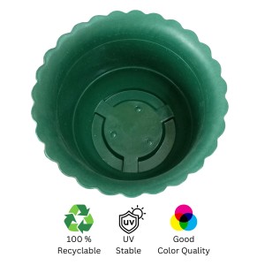 HitechMart Large Flower Pots (8''H x 10''W) – Stylish Planters for Indoor & Outdoor Plants, Succulents, and Herbs