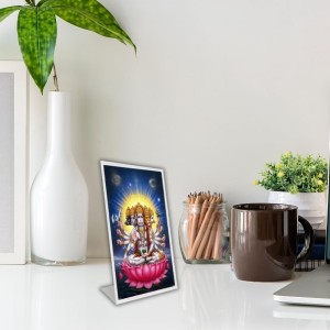Car Desk/Table Top Panchmukhi Hanuman Acrylic L-Style Photo Stand - 2.5x3.5 Inches, Compact And Stylish Spiritual Display (F6673) Car Desk/Table Top Panchmukhi Hanuman Acrylic L-Style Photo Stand - 2.5x3.5 Inches, Compact And Stylish Spiritual Display (F6673)