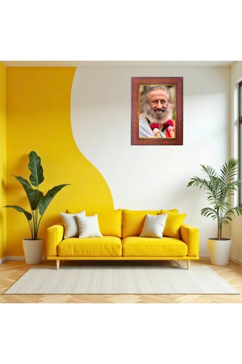 Sri Sri Ravi Shankar Photo Frame 17X21 Inch Religious Wall & Table Decor Frame | Sri Sri Ravi Shankar Spiritual Photo Frame For Home, Temple & Office (F18307X17X21)