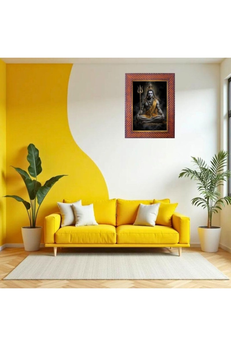 Swami Vivekananda Photo Frame 15X19 Inch Religious Wall & Table Decor Frame | Swami Vivekananda Spiritual Photo Frame For Home, Temple & Office | Decorative Hindu God & Goddess Frame (Pack Of 1) (