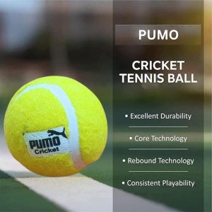 Hitech Sales - Pumo Cricket Tennis Ball | Lightweight Yellow Tennis Ball for Cricket Practice & Play | Durable and High Bounce Ball for Indoor & Outdoor Use (Medium, 1, Count) Hitech Sales - Pumo Cricket Tennis Ball | Lightweight Yellow Tennis Ball for Cricket Practice & Play | Durable and High Bounce Ball for Indoor & Outdoor Use (Medium, 1, Count)