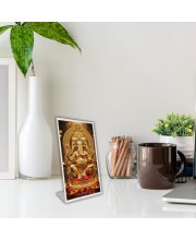 Car Desk/Table Top Lord Ganesha Acrylic L-Style Photo Stand - 2.5x3.5 Inches, Compact And Stylish Spiritual Display (F6672)