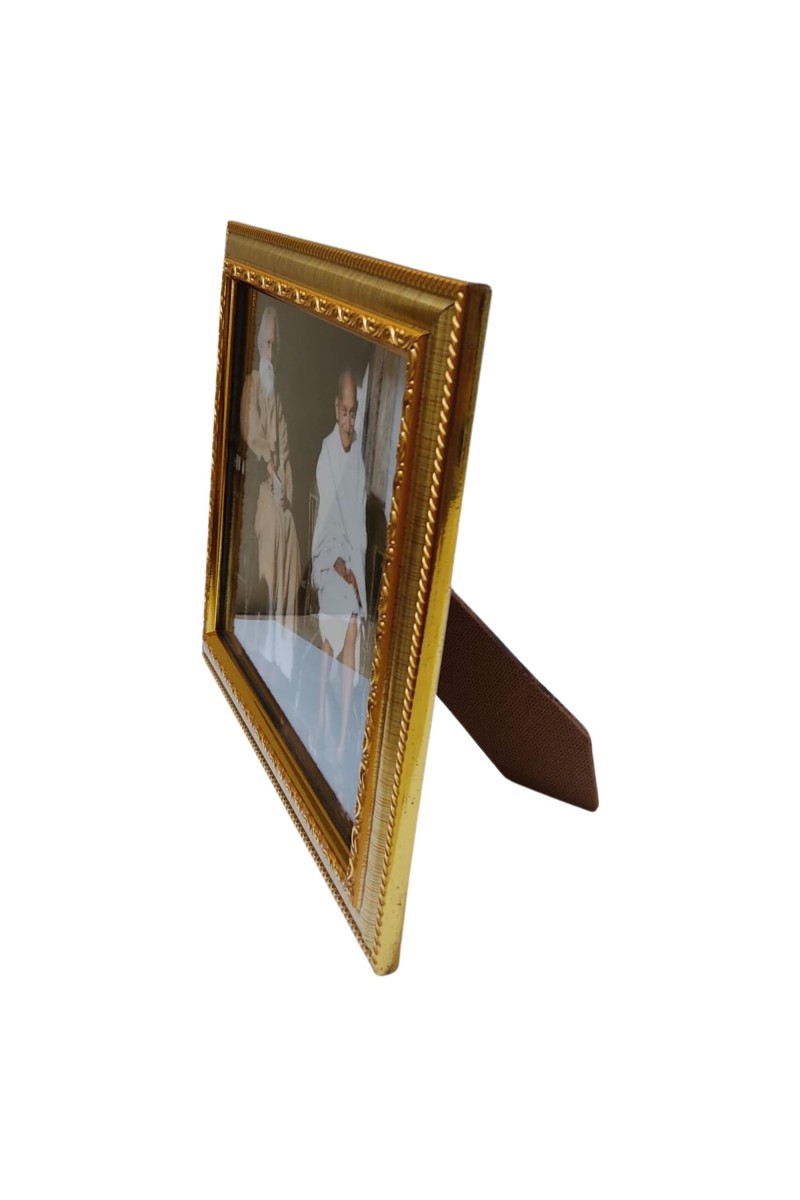 Hi Tech Sales Rabindra Nath Tagore With Gandhi ji(Bapu) Laminated Photo Frame for wall/table, Study & living room, gifts (10 x 12 inch)