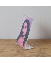 HiTechMart 2.5x3.5 Inch Acrylic L-Shaped Paramahansa Yogananda Photo Frame Stand – Small Picture Frame for Car Dashboard, Desk, Office – Clear Acrylic Frame (6.5x9 cm)