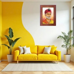 Swami Chinmayananda Photo Frame Religious Wall & Table Decor Frame | Swami Chinmayananda Spiritual Photo Frame For Home, Temple & Office | Decorative Hindu God & Goddess Frame (Pack Of