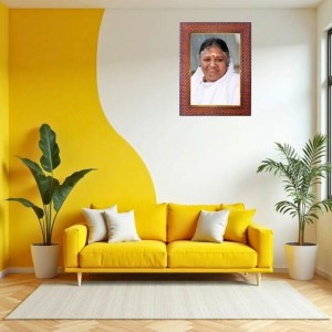 Ramanujacharya Photo Frame 17X21 Inch Religious Wall & Table Decor Frame | Ramanujacharya Spiritual Photo Frame For Home, Temple & Office | Decorative Hindu God & Goddess Frame (Pack Of 1) (F18401