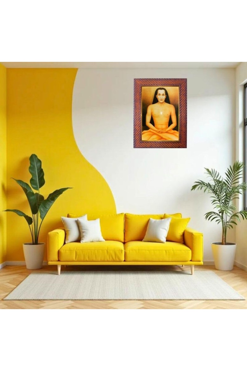 Ramakrishna Paramahansa Photo Frame 13X17 Inch Religious Wall & Table Decor Frame | Ramakrishna Paramahansa Spiritual Photo Frame For Home, Temple & Office | Decorative Hindu God & Goddess Frame (