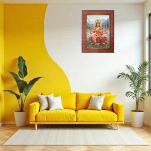 Lord Narayana Photo Frame Religious Wall & Table Decor Frame | Lord Narayana Spiritual Photo Frame For Home, Temple & Office | Decorative Hindu God & Goddess Frame (Pack Of 1) (F18395)