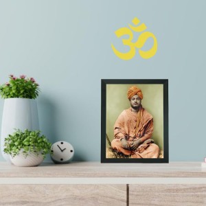 Hitech Sales Swami Vivekananda Polystyrene Photo Frame for Pooja Room, Temple Decor, Home Decoration and Gifting (Wall and Tabletop, Rectangular, Printed Photo, 7.12 x 9.12 inches Frame, Black) Hitech Sales Swami Vivekananda Polystyrene Photo Frame for Pooja Room, Temple Decor, Home Decoration and Gifting (Wall and Tabletop, Rectangular, Printed Photo, 7.12 x 9.12 inches Frame, Black)