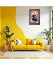 Mata Annapurna Photo Frame 15X19 Inch Religious Wall & Table Decor Frame | Mata Annapurna Spiritual Photo Frame For Home, Temple & Office (F18128X15X19)