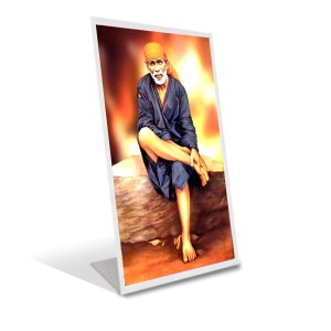 Car Desk/Table Top Shirdi Sai Baba Acrylic L-Style Photo Stand - 5x7 Inches, Compact And Stylish Spiritual Display (F6733) Car Desk/Table Top Shirdi Sai Baba Acrylic L-Style Photo Stand - 5x7 Inches, Compact And Stylish Spiritual Display (F6733)