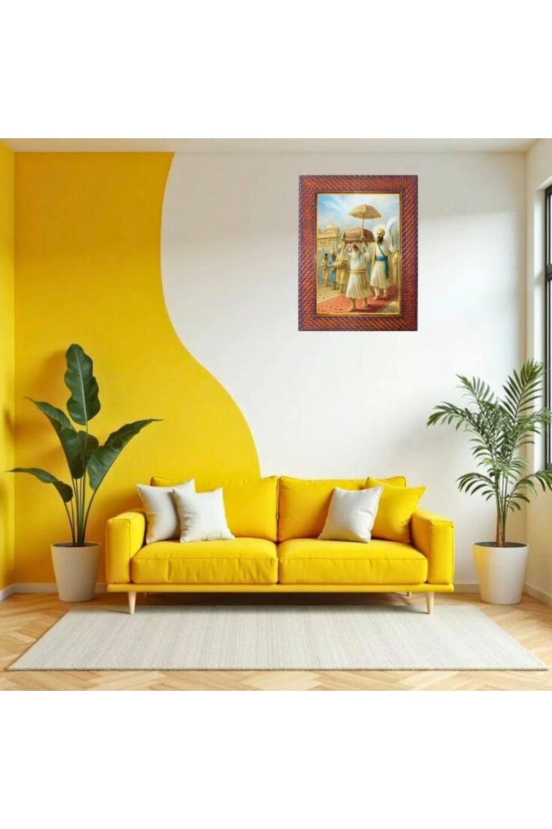 Swami Ramkrishna Paramhans Photo Frame 13X17 Inch Religious Wall & Table Decor Frame | Swami Ramkrishna Paramhans Spiritual Photo Frame For Home, Temple & Office (F18261X13X17)