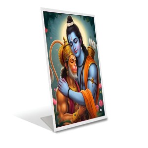 Car Desk/Table Top Lord Ram Lord Hanuman Acrylic L-Style Photo Stand - 2.5x3.5 Inches, Compact And Stylish Spiritual Display (F6712) Car Desk/Table Top Lord Ram Lord Hanuman Acrylic L-Style Photo Stand - 2.5x3.5 Inches, Compact And Stylish Spiritual Display (F6712)