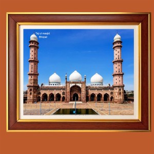 Taj ul masjid bhopal Photo Frame, 10x14 Inches Stylish Framed Islamic wall art for Home & Office Decoration and gift for Muslims Taj ul masjid bhopal Photo Frame, 10x14 Inches Stylish Framed Islamic wall art for Home & Office Decoration and gift for Muslims