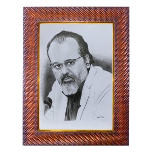 Pujya Morari Bapu Photo Frame 17X21 Inch Religious Wall & Table Decor Frame | Pujya Morari Bapu Spiritual Photo Frame For Home, Temple & Office (F18317X17X21)