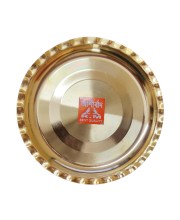 Small Brass Puja Thali/Bhog Thali for Mandir with Beautiful Design for Home & Temple Decoration & Gifting (16) Small Brass Puja Thali/Bhog Thali for Mandir with Beautiful Design for Home & Temple Decoration & Gifting (16)