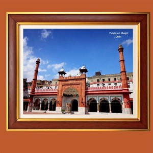 Fatehpuri Masjid, Delhi Photo Frame, 10x14 Inches Stylish Framed Islamic wall art for Home & Office Decoration and gift for Muslims Fatehpuri Masjid, Delhi Photo Frame, 10x14 Inches Stylish Framed Islamic wall art for Home & Office Decoration and gift for Muslims