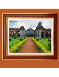 The Adina Mosque in Malda District Photo Frame, 18x22 Inches Stylish Framed Islamic wall art for Home & Office Decoration and gift for Muslims