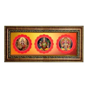 Maa Durga, Photo Frame - 8x14 Inch Brown Wooden Frame | Hindu Gods Wall Decor For Home & Office Maa Durga, Photo Frame - 8x14 Inch Brown Wooden Frame | Hindu Gods Wall Decor For Home & Office