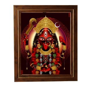 Hitech Sales Goddess Maa Kali Photo Frame for Pooja Room, Temple Decor, Home Decoration and Gift (Wall and Tabletop, Rectangular, Printed Photo, 12 x 14 inches Frame, Brown) Hitech Sales Goddess Maa Kali Photo Frame for Pooja Room, Temple Decor, Home Decoration and Gift (Wall and Tabletop, Rectangular, Printed Photo, 12 x 14 inches Frame, Brown)