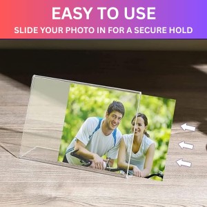 HiTechMart Acrylic Stand Holder for QR Code, Photos, Sign Display – Waterproof & Easy to Wipe, Clear Double-Sided Tabletop Frame for Office, Restaurant, Event,Home Use (4x6) (4) HiTechMart Acrylic Stand Holder for QR Code, Photos, Sign Display – Waterproof & Easy to Wipe, Clear Double-Sided Tabletop Frame for Office, Restaurant, Event,Home Use (4x6) (4)