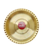 Small Brass Puja Thali/Bhog Thali for Mandir with Beautiful Design for Home & Temple Decoration & Gifting (11 cm) Small Brass Puja Thali/Bhog Thali for Mandir with Beautiful Design for Home & Temple Decoration & Gifting (11 cm)