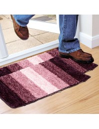 Home Beautiful Anti-Skid Purple Polyester Door Mat