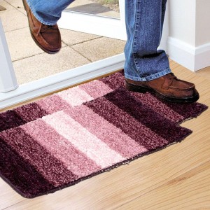 Home Beautiful Anti-Skid Purple Polyester Door Mat Home Beautiful Anti-Skid Purple Polyester Door Mat