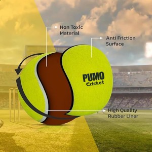 Hitech Sales - Pumo Cricket Tennis Ball | Lightweight Yellow Tennis Ball for Cricket Practice & Play | Durable and High Bounce Ball for Indoor & Outdoor Use (Medium, 1, Count) Hitech Sales - Pumo Cricket Tennis Ball | Lightweight Yellow Tennis Ball for Cricket Practice & Play | Durable and High Bounce Ball for Indoor & Outdoor Use (Medium, 1, Count)