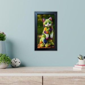 Hitech Sales Cat Picture of Fruits Wall-Mount Polystyrene Photo Frame Home Decoration and Gifting, 9.6 x 15.6 inches Black Frame (Pack of 1, Printed Photo) Hitech Sales Cat Picture of Fruits Wall-Mount Polystyrene Photo Frame Home Decoration and Gifting, 9.6 x 15.6 inches Black Frame (Pack of 1, Printed Photo)