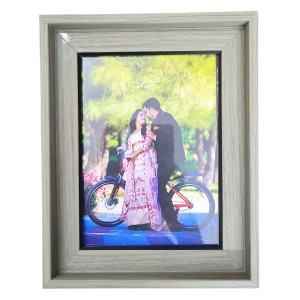 HiTechMart Polystyrene Personalized Photo Frame – Custom Picture Frame for Wall and Tabletop Display – Ideal for Home Decor and Gifting (Greyish Tone)