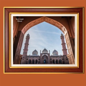 Taj ul masjid bhopal Photo Frame, 18x22 Inches Stylish Framed Islamic wall art for Home & Office Decoration and gift for Muslims Taj ul masjid bhopal Photo Frame, 18x22 Inches Stylish Framed Islamic wall art for Home & Office Decoration and gift for Muslims
