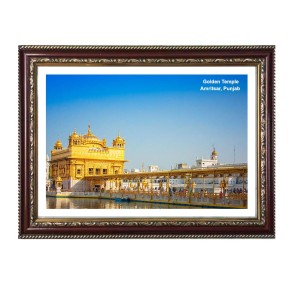 Gurudwara Golden Temple, Amritsar, Punjab Photo Frame 10x14 Inch | Spiritual Wall decoration for Home & Office | | Gift for Sikh Punjabi
