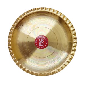 Small Brass Puja Thali/Bhog Thali for Mandir with Beautiful Design for Home & Temple Decoration & Gifting (12 cm) Small Brass Puja Thali/Bhog Thali for Mandir with Beautiful Design for Home & Temple Decoration & Gifting (12 cm)