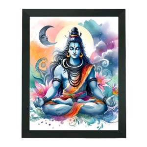Hitech Sales Lord Shiv ji, Bholenath Polystyrene Photo Frame for Pooja Room, Temple Decor, Home Decoration and Gifting (Wall and Tabletop, Rectangular, Printed Photo, 7.12 x 9.12 inches Frame, Black) Hitech Sales Lord Shiv ji, Bholenath Polystyrene Photo Frame for Pooja Room, Temple Decor, Home Decoration and Gifting (Wall and Tabletop, Rectangular, Printed Photo, 7.12 x 9.12 inches Frame, Black)