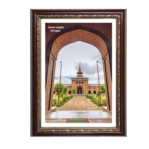 Jamia masjid, Srinagar Photo Frame, 14x18 Inches Stylish Framed Islamic wall art for Home & Office Decoration and gift for Muslims Jamia masjid, Srinagar Photo Frame, 14x18 Inches Stylish Framed Islamic wall art for Home & Office Decoration and gift for Muslims