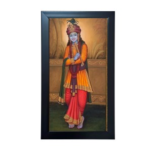 Hitech Sales Lord Krishna with His Flute Photo Frame for Home & Office Decoration, Gifting (39.5 x 24.3 cm) Hitech Sales Lord Krishna with His Flute Photo Frame for Home & Office Decoration, Gifting (39.5 x 24.3 cm)
